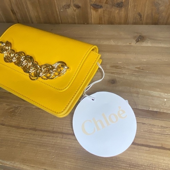 Chloé Crossbody Clutch Yellow - Picture 4 of 15